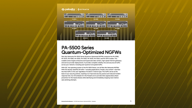 PA-5500 Series Quantum-Optimized NGFWs