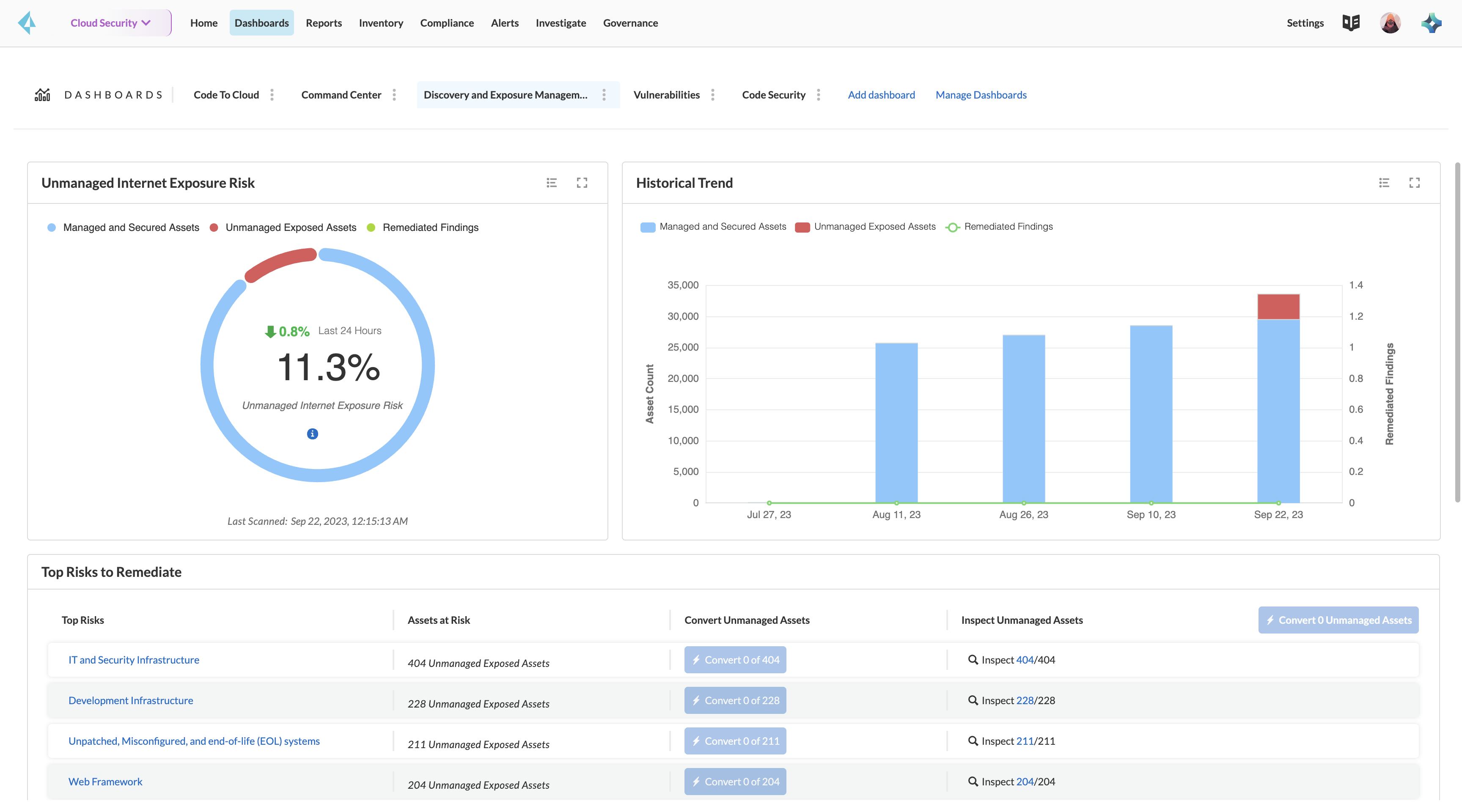 Onboard Unmanaged Assets and Remediate Risk