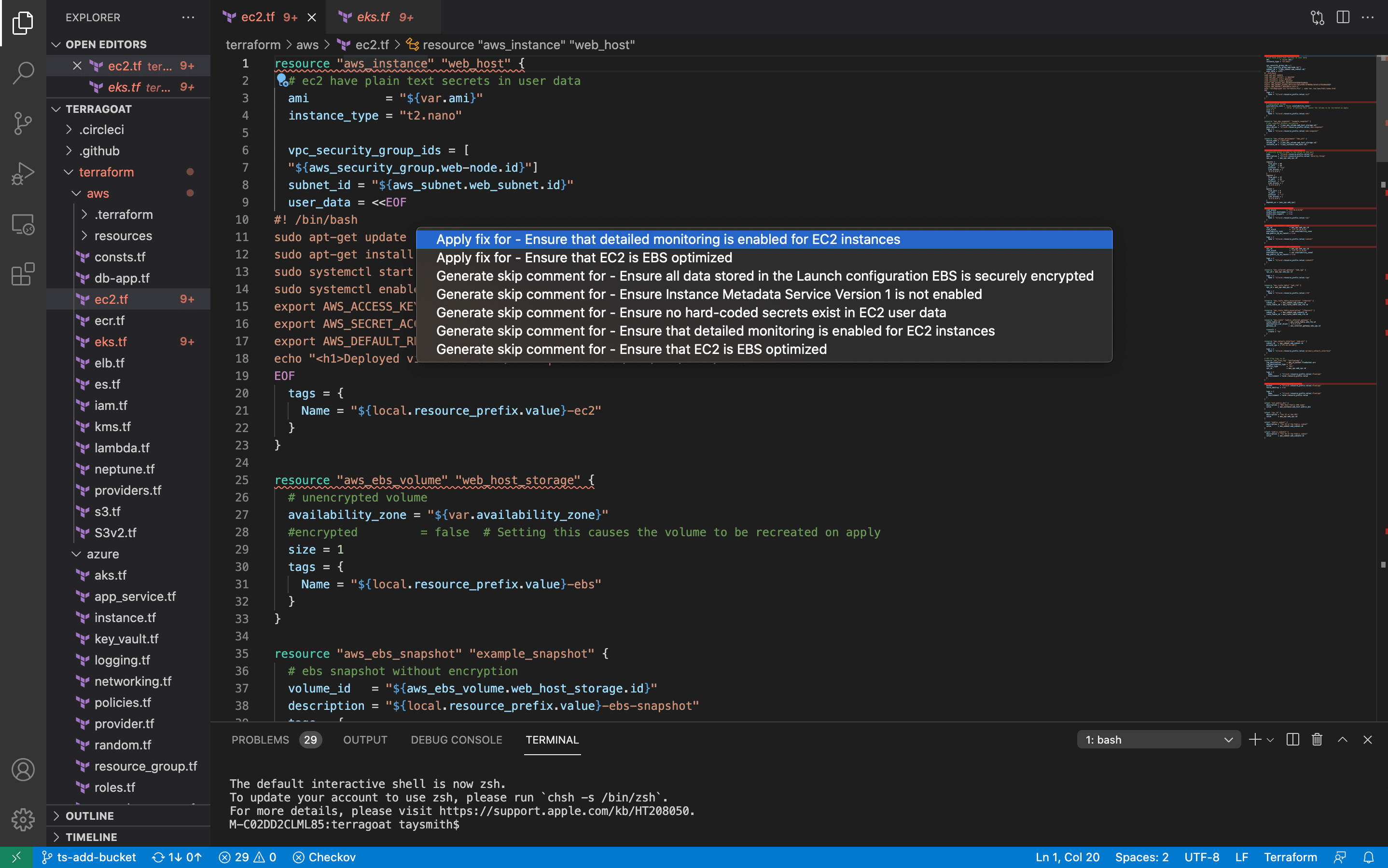 Integrated IaC as part of the pipeline