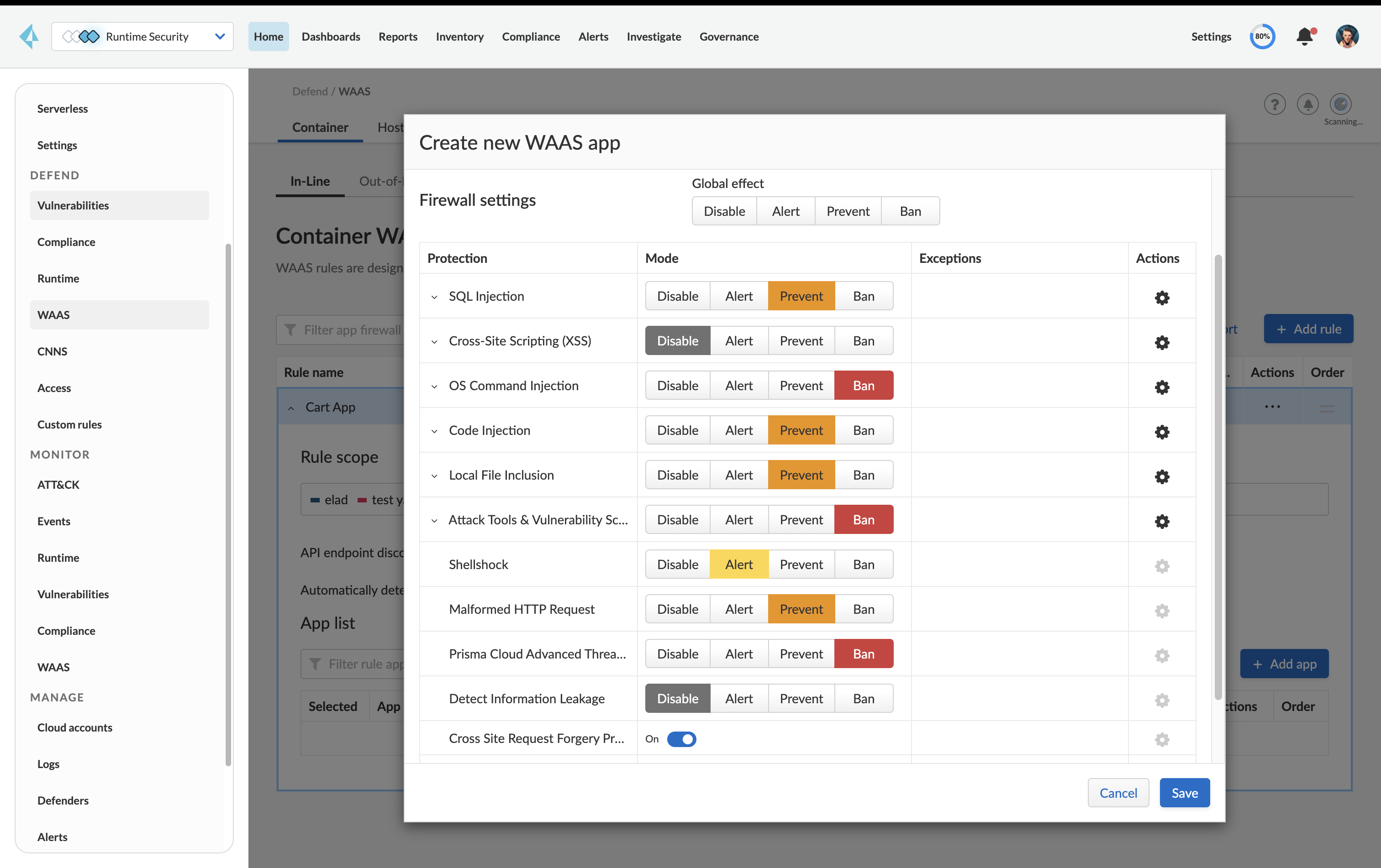 OWASP Top 10 protection