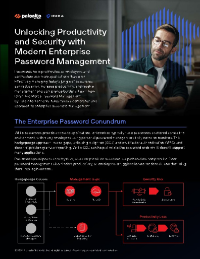 Unlocking Productivity and Security with Modern Enterprise Password Management			