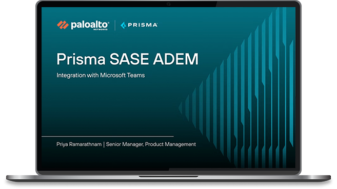 Prisma SASE Integration with Microsoft Teams 