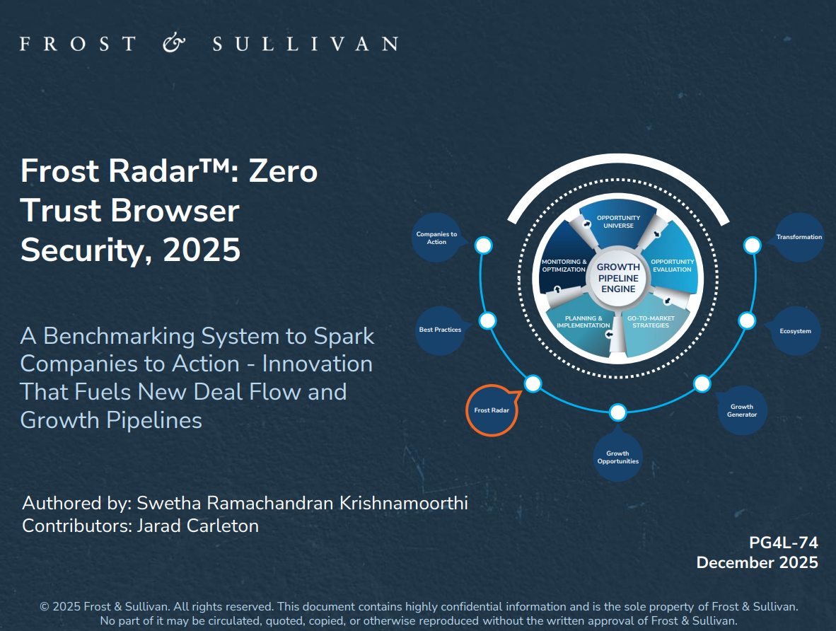 Frost Radar™: Global Zero Trust Browser Security (ZTBS) Market 2025