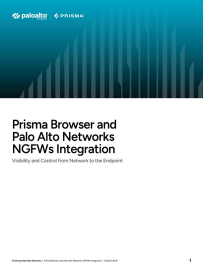 Extend Security From Network to User: Prisma Browser and Next-Gen Firewall Integrations